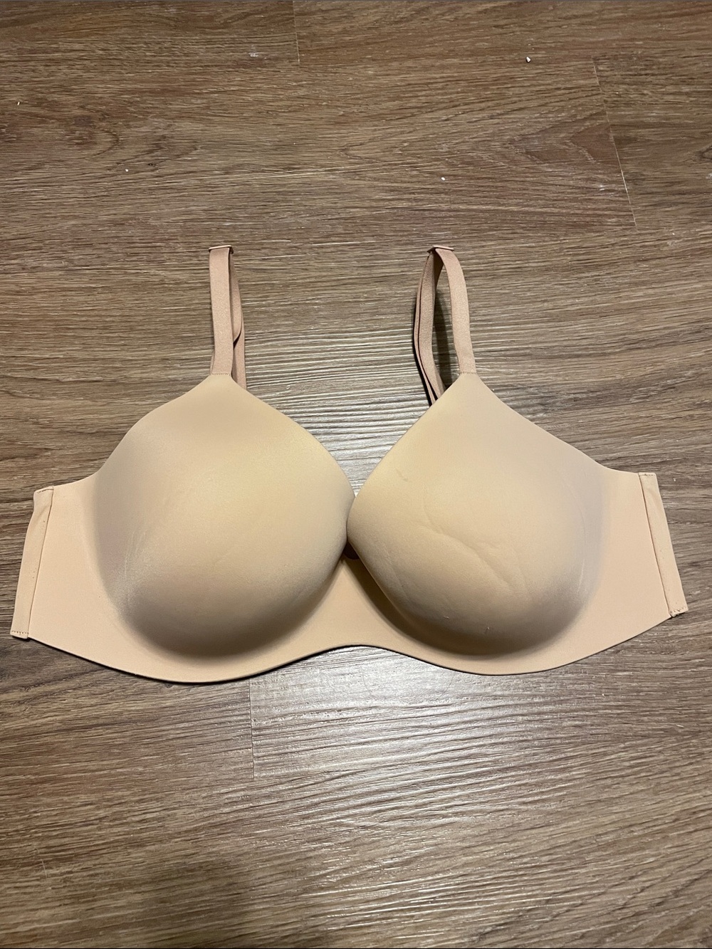 Victoria's Secret Body by Victoria lined Demi Nude T-Shirt Bra in Light Beige